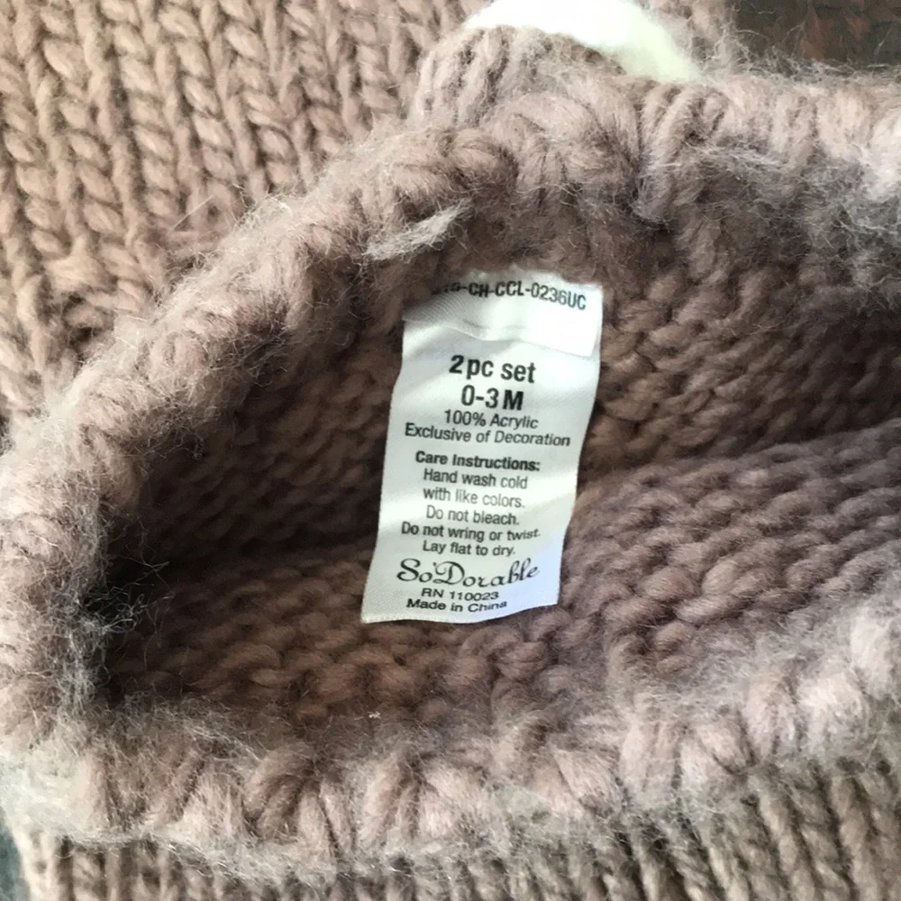 Deer Newborn Knit Set - Picture 7 of 7